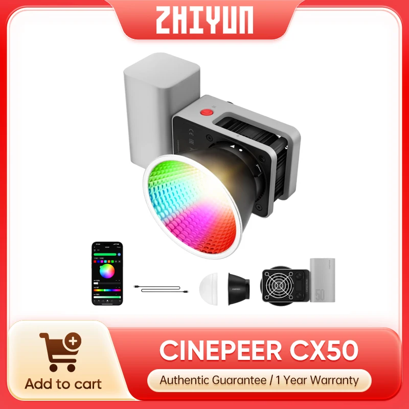 Photography Lighting App - 지윤 CINEPEER CX50 RGB 비디오 조명