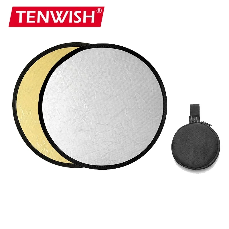 Reflector Disc Silver - 텐위시 사진 미니 반사경 가방 포함,