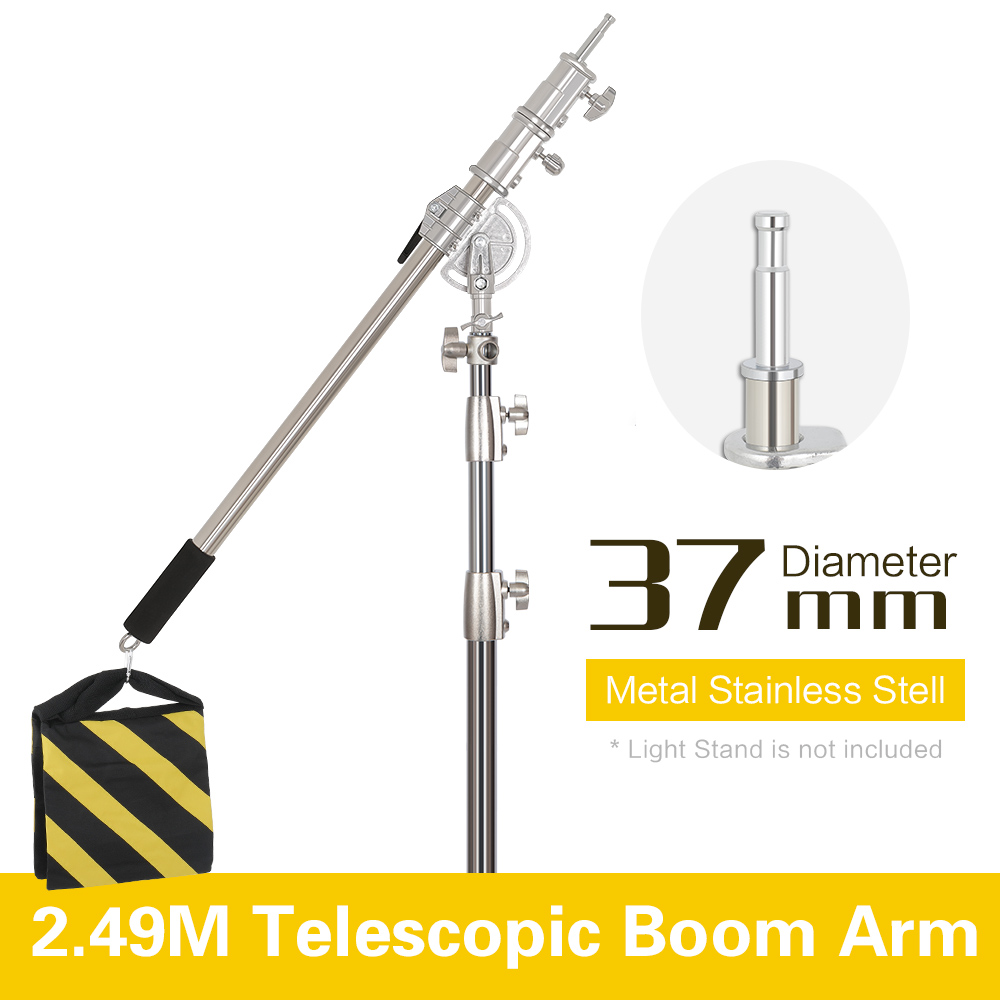 Photography Lighting For Products - 2.49M 길이 크로스 암 스테인레스 스틸