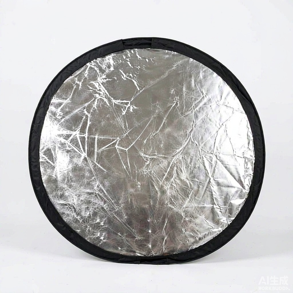 Reflector Disc Silver - 접이식 5-in-1 조명 반사판, 60cm, 사진