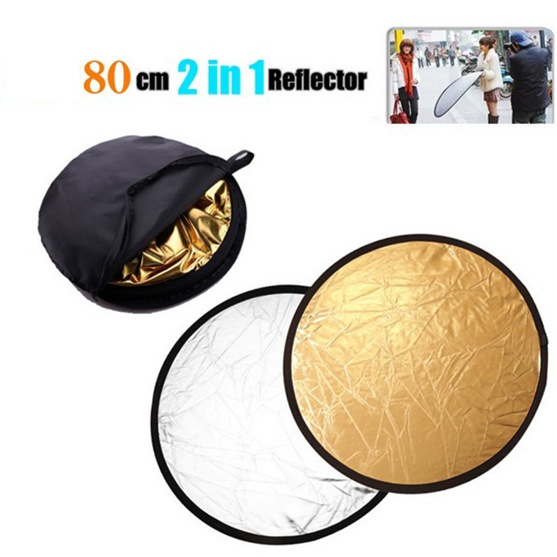 Reflector Disc Silver - 32인치/80cm 2in1 금색 및 은색 휴대용