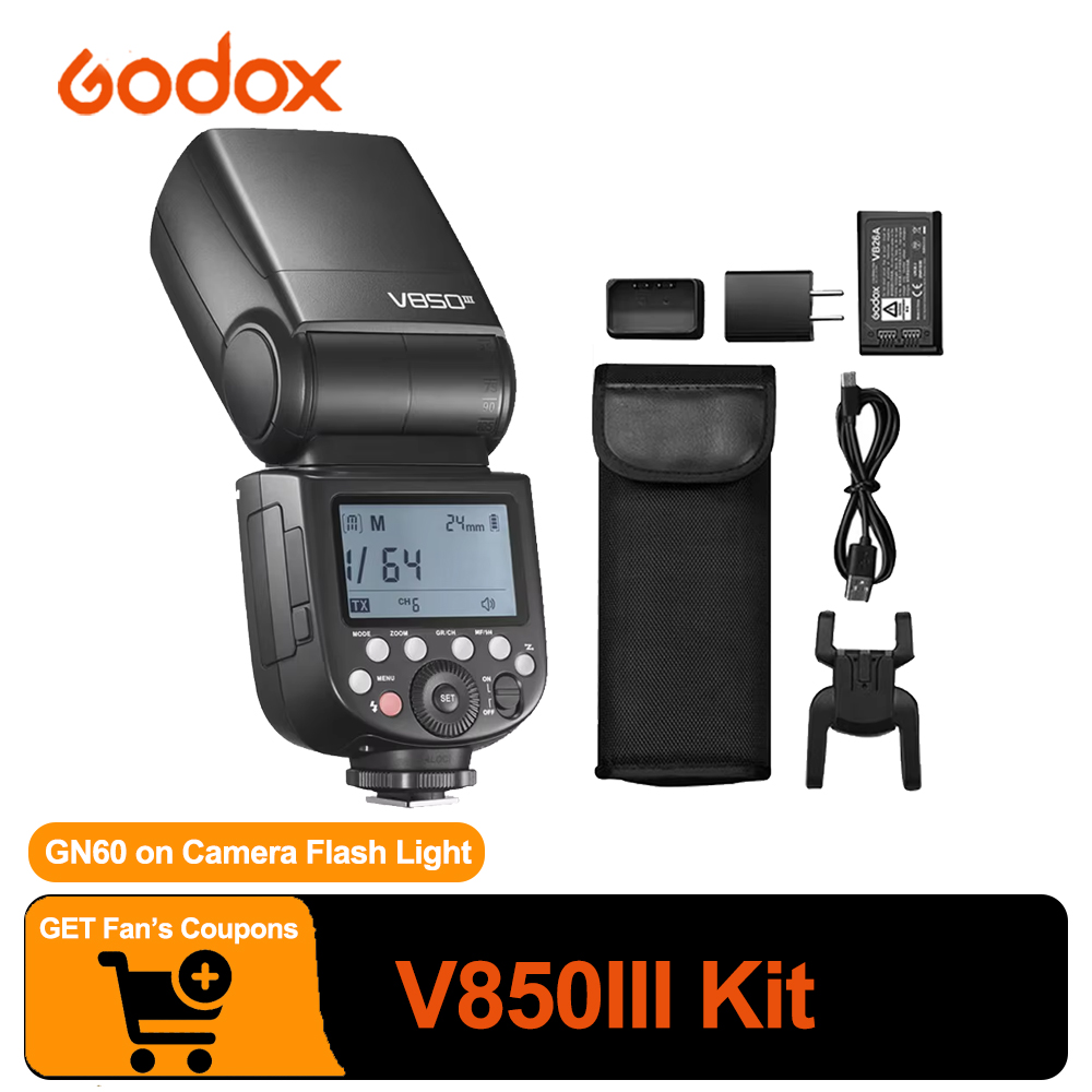 Photography Lighting Kit Godox - 고독스 V850III 키트 리튬이온 플래시 76ws