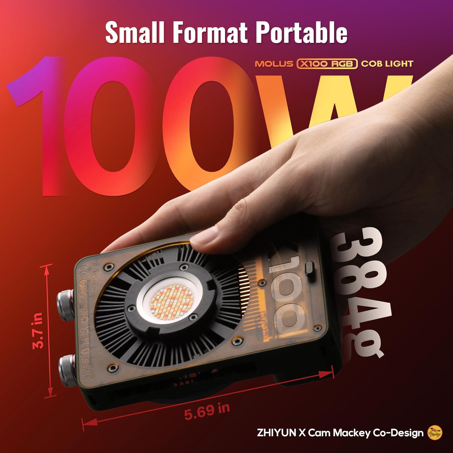 ZHIYUN X100 100W 양색 RGB LED 비디 - Photography Lighting App 리뷰 및 가격