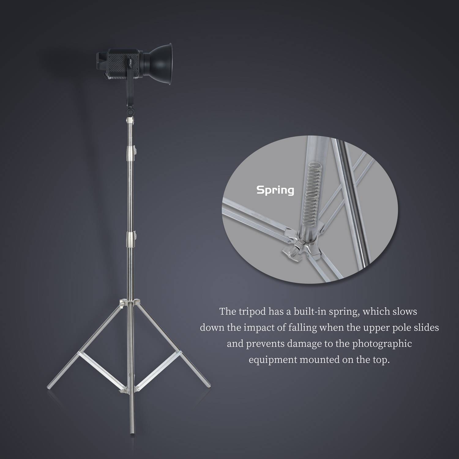 SH 2.8M 스테인레스 스틸 라이트 스탠드 헤비 듀티 - Photography Lighting For Products 리뷰 및 가격