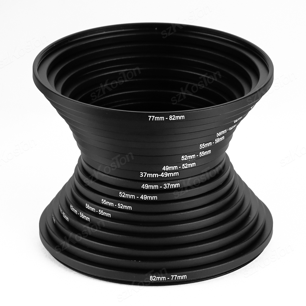 18pcs 카메라 렌즈 필터 스텝 업 & 다운 링 어댑 - Macro Photography Lighting Kit 리뷰 및 가격