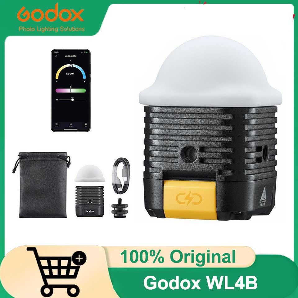 Godox WL4B 방수 LED 조명 5600K CRI - Photography Lighting App 리뷰 및 가격