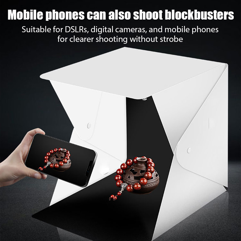 라이트박스 미니 포토 스튜디오 박스 23*22*24cm - Macro Photography Lighting Kit 리뷰 및 가격