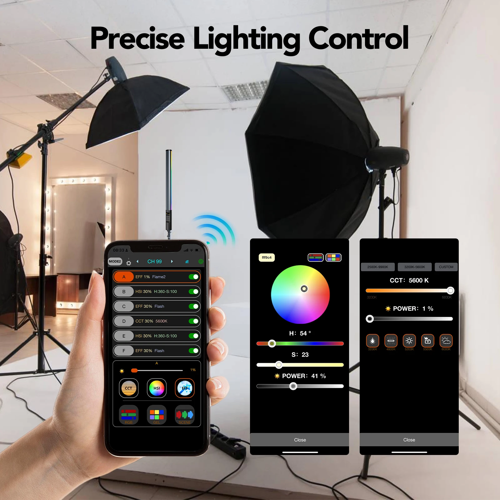 RGB 사진 조명 지팡이 휴대용 LED 비디오 조명 스 - Photography Lighting App 리뷰 및 가격