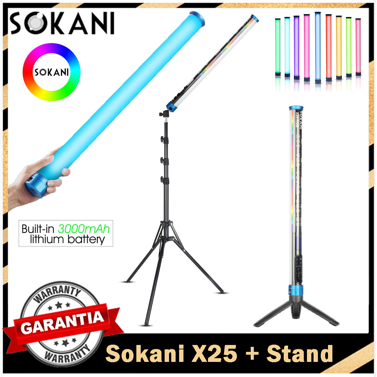 Sokani X25 RGB LED 비디오 라이트 핸드헬 - Photography Lighting App 리뷰 및 가격