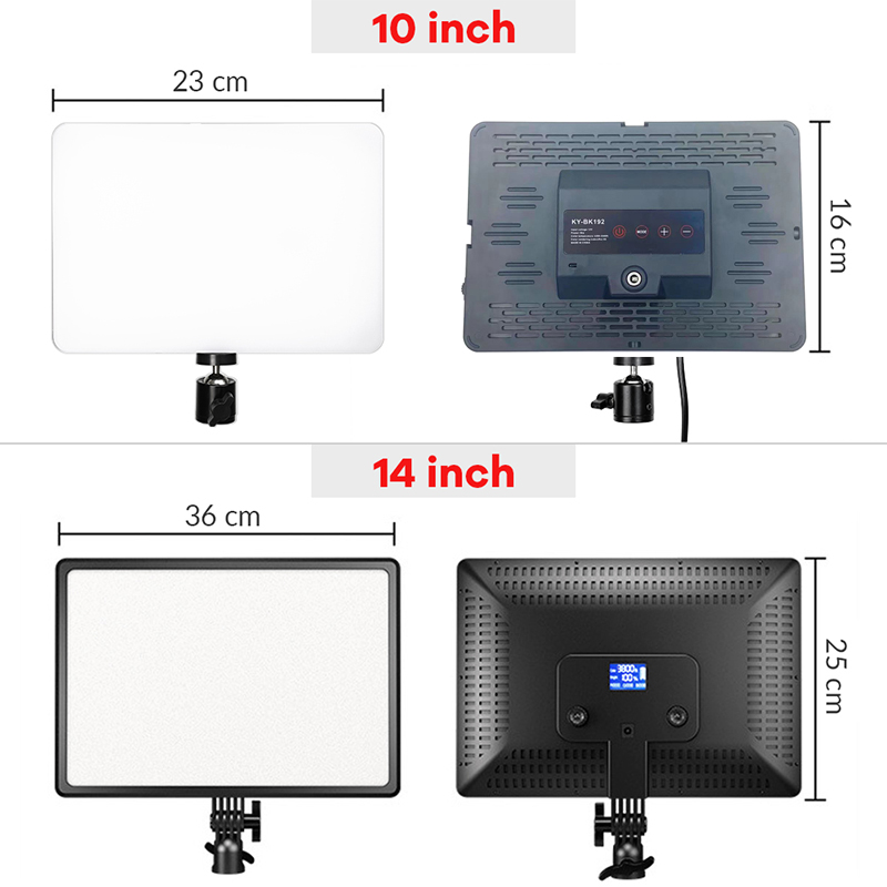 14인치 10인치 LED 비디오 라이트 패널 EU 플러 - Photography Lighting Board 리뷰 및 가격