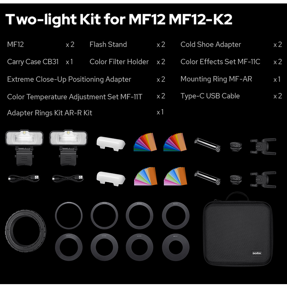 고독스 MF12-K2 매크로 플래시 2 라이트 키트 ( - Photography Lighting Kit Godox 리뷰 및 가격