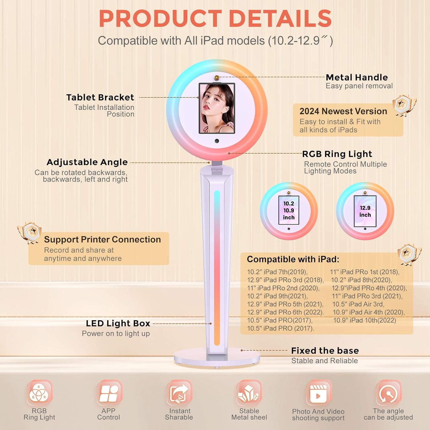 미국 DE 스톡 3가지 스타일 휴대용 아이패드 포토 부 - Photography Lighting Kit Rental 리뷰 및 가격